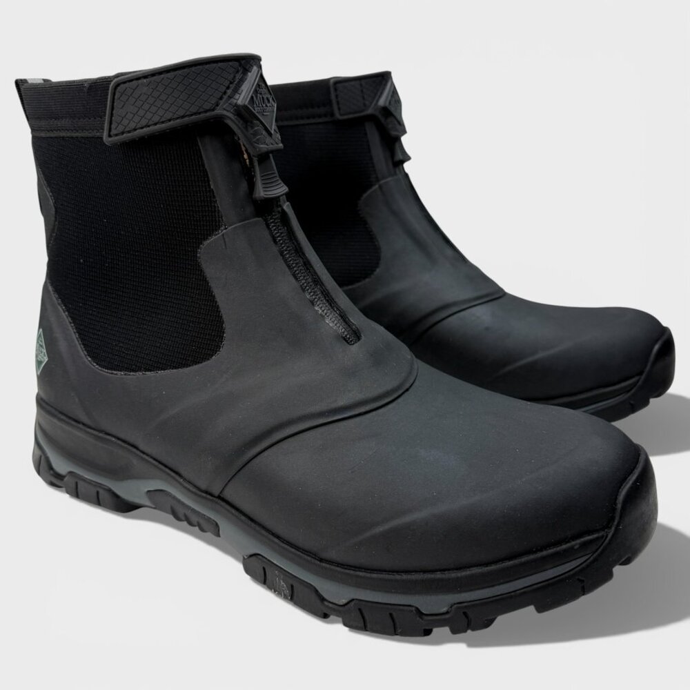 Muck Boot Men's Apex Mid Zip Waterproof Hiking Boots Black Size 14 AXMZ-000 NIB